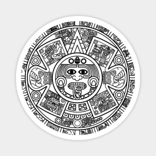 aztec calendar Magnet